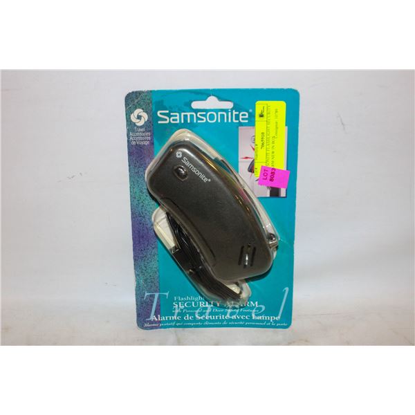 SAMSONITE FLASHLIGHT SECURITY ALARM NEW IN BOX