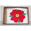 Image 1 : 10 SQUARE 13"X13" FLOWER QUILT BLOCKS, DIFFERENT