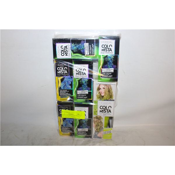 LOREAL COLORISTA HAIR MAKEUP NEON ,YELLOW ,GREEN &