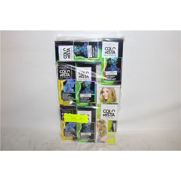 LOREAL COLORISTA HAIR MAKEUP NEON ,YELLOW ,GREEN &
