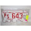 Image 1 : NORTHWEST TERRITORIES LICENCE PLATE