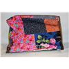 Image 1 : UNFINISHED HOME-MADE QUILT 86"X64" TOP, COTTON