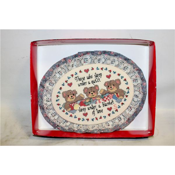 HAND-STITCHED WALL HANGING 9.5"X7.5" - THOSE WHO