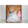 Image 1 : BARBIE DOLLS, WHITE, PINK & BLUE GOWNS