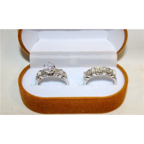 NEW 2PCS/SET RING SET SZ9