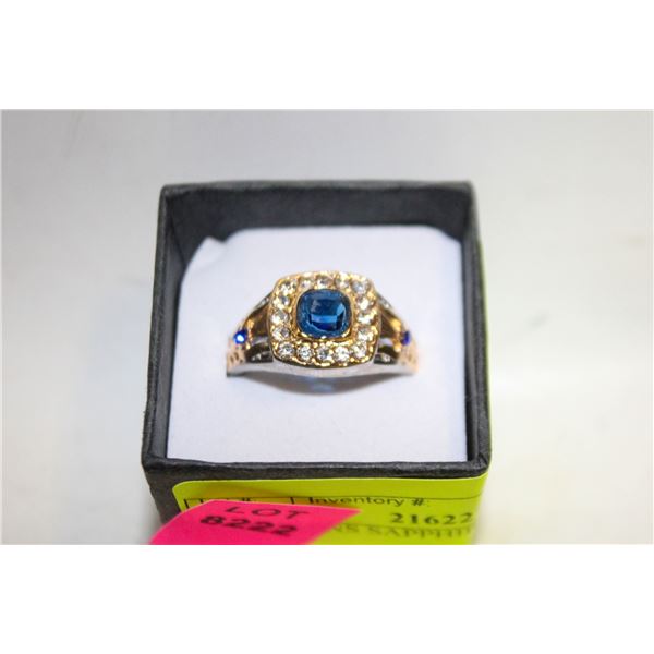 NEW MENS SAPPHIRE STYLE RING SIZE 10