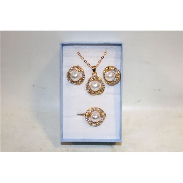 NEW NECKLACE AND RING WITH EARRINGS