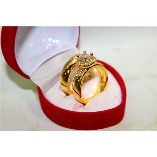 NEW 2PCS/SET RING SET SZ8