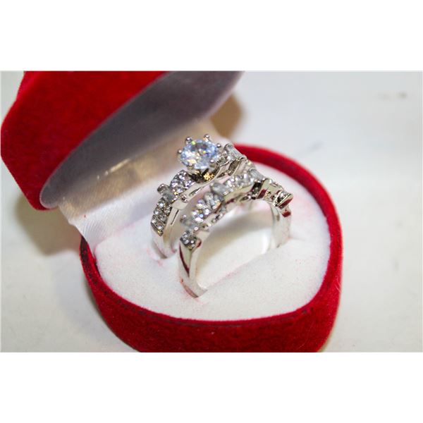 NEW 2PCS/SET RING SET SZ9