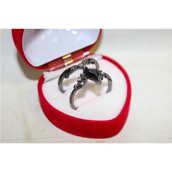 NEW 2PCS/SET RING SET SZ9