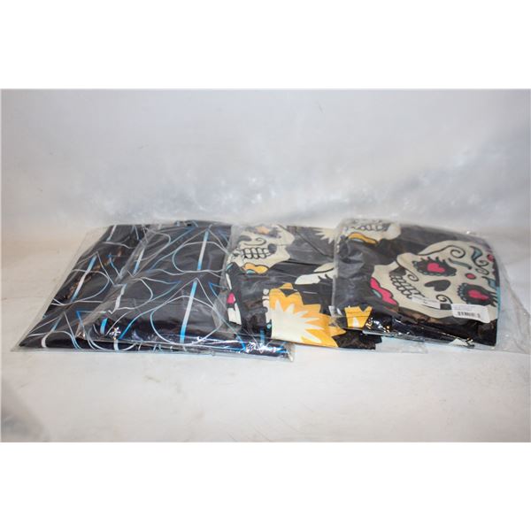 4 NEW WOMENS MEDIUM LEGGINGS, SUGAR SKULL &