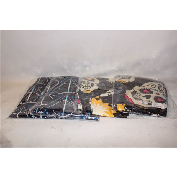 4 NEW WOMENS MEDIUM LEGGINGS, SUGAR SKULL &