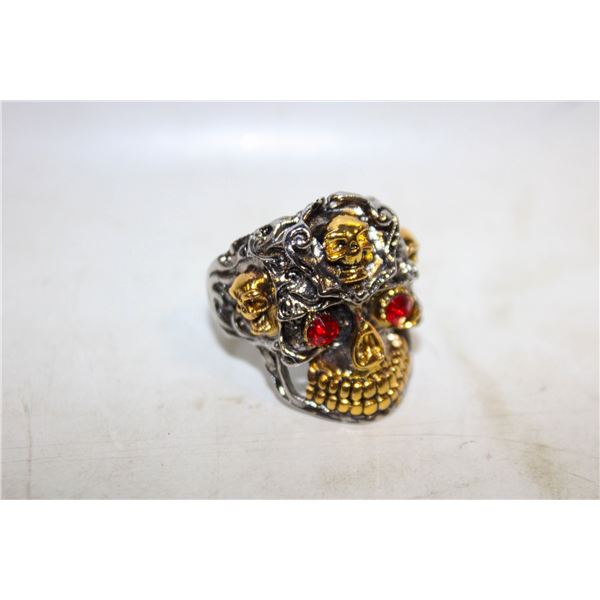 NEW MEXICAN "DEATH HEAD" RING SZ11