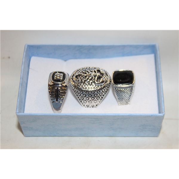 NEW 3PCS/SET MEN'S RING - SIZE 10