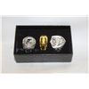 Image 1 : NEW 3PCS/SET MEN'S RING - SIZE 10