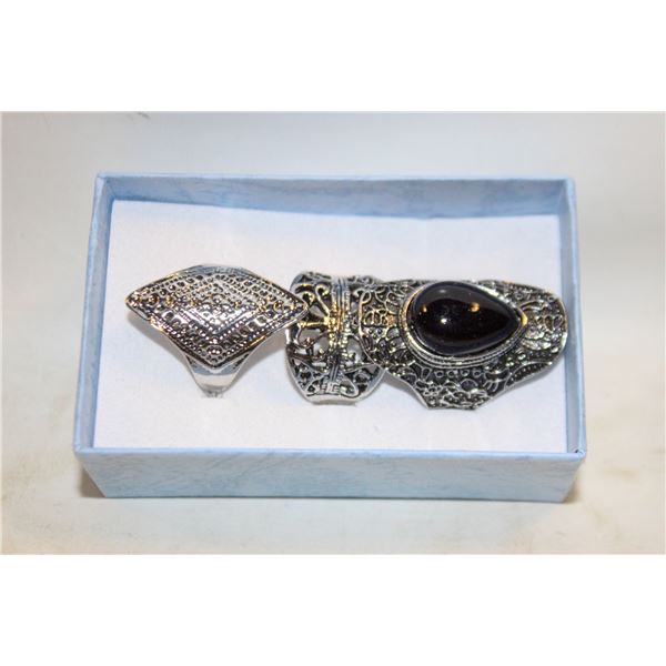 NEW 2PCS/SET RING SET SZ8
