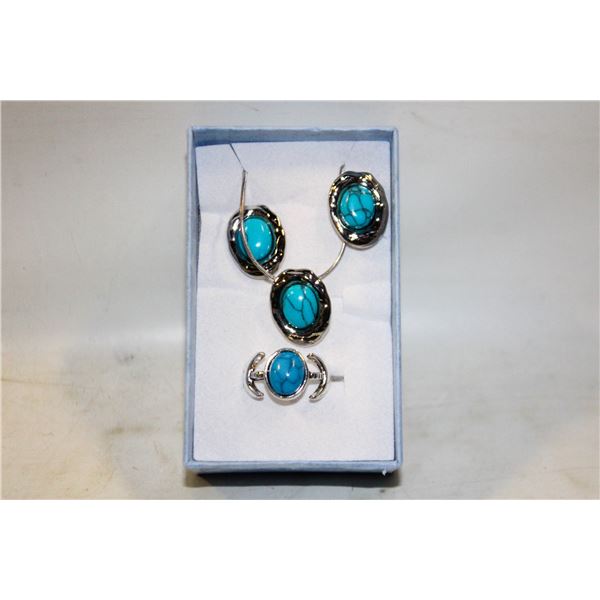 NEW NECKLACE AND RING WITH EARRINGS