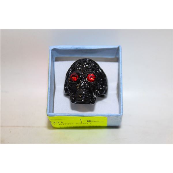 NEW BLACK SKULL RING SZ911