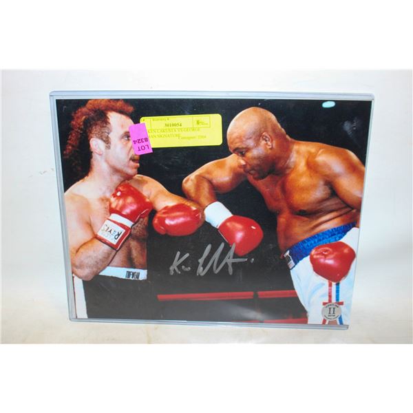 1990 KEN LAKUSTA VS GEORGE FORMAN SIGNATURE