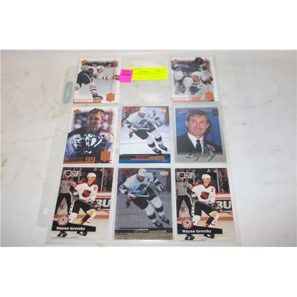 8X WAYNE GRETZKY HOCKEY CARDS