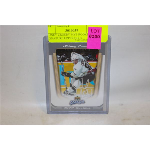 SIDNEY CROSBY MVP ROOKIES UPPER DECK