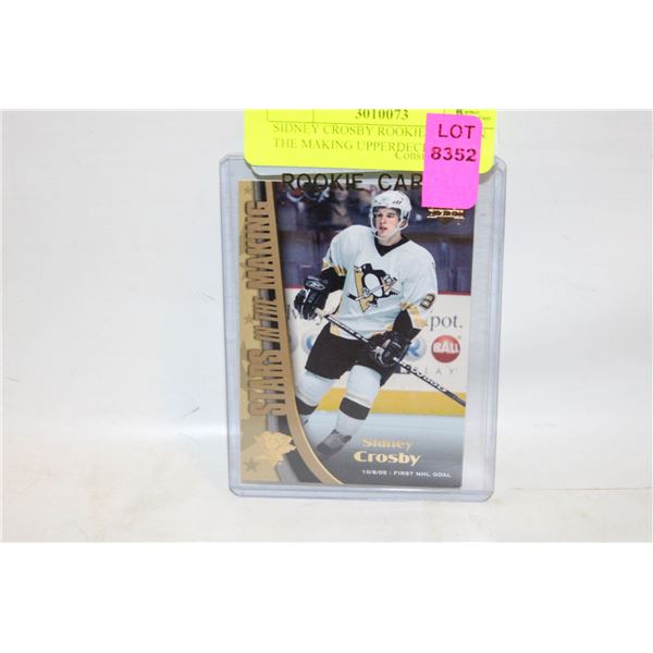 SIDNEY CROSBY ROOKIE STARS IN THE MAKING UPPERDECK