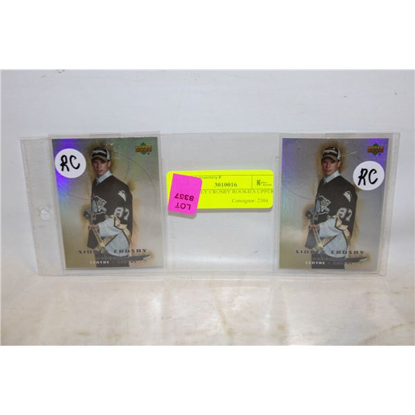 2X SIDNEY CROSBY ROOKIES UPPER DECK