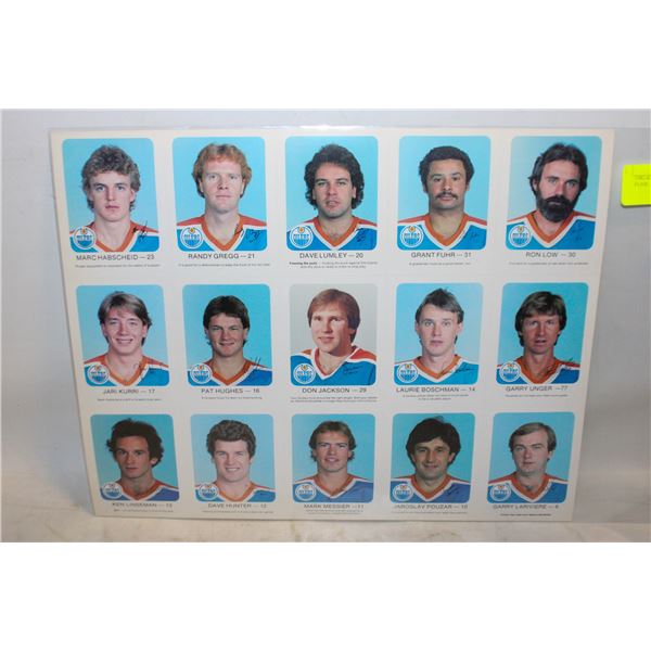 1982-83 UNCUT SHEET FUHR, MESSIER