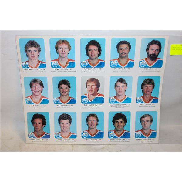 1982-83 UNCUT SHEET FUHR, MESSIER