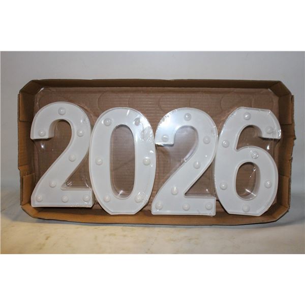 4 PCS 2026 DIGITAL DISPLAY LIGHT LET LAMP