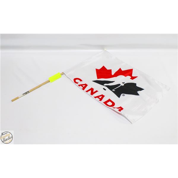 NEW FLAG CANADA HOCKEY WHITE