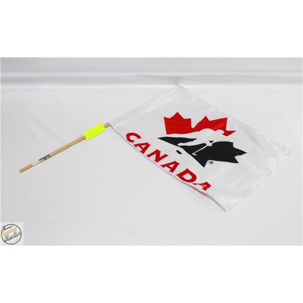 NEW FLAG CANADA HOCKEY WHITE