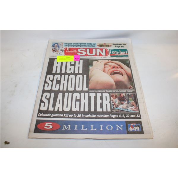 2 PAGE GRETZKY COLOR POSTER INSIDE APRIL 21 1999