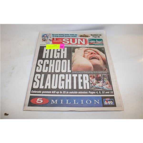 2 PAGE GRETZKY COLOR POSTER INSIDE APRIL 21 1999