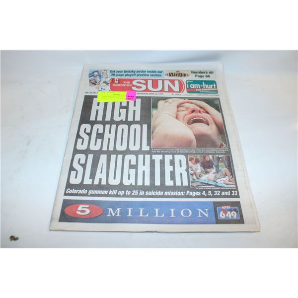 2 PAGE GRETZKY COLOR POSTER INSIDE APRIL 21 1999