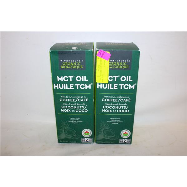 2 PACK SEALED MCT OIL ORGANIC FOR KETO