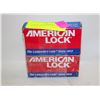 Image 1 : 2 PACK AMERICAN LOCK WITH 4 KEYS NEW