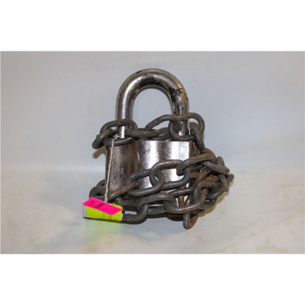 HIGH SECURITY RAILWAY SWITCH LOCK W/CHAIN NO KEY