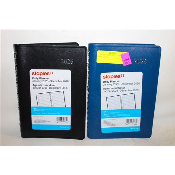 2 PACK STAPLES DAILY PLANNER JANUARY TO