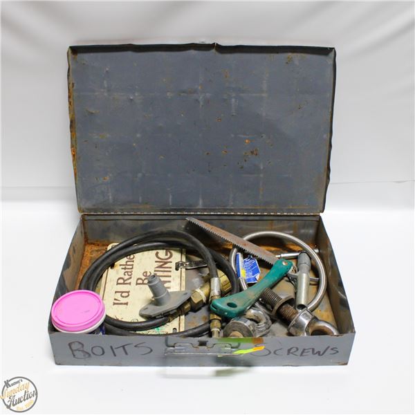 METAL TOOLBOX W/NATURAL GAS REGULATOR,
