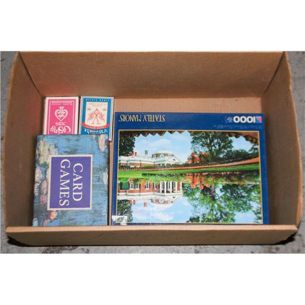 1000 PC NEW PUZZLE CARD GAMES 2 PK CARDS