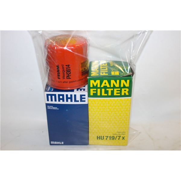 MANN HU 719, MAHLE, FRAM PH3614 OIL FILTERS