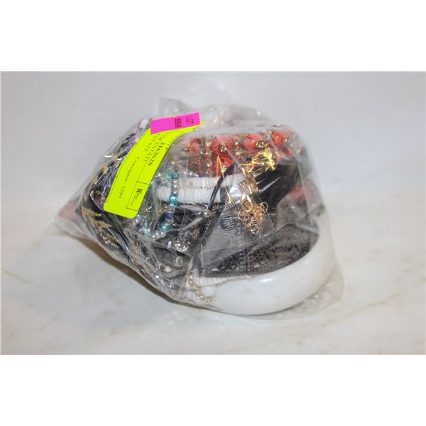 BAG FULL OF ESTATE JEWELRY-ESTATE