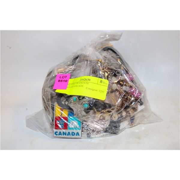 BAG FULL OF ESTATE JEWELRY-ESTATE