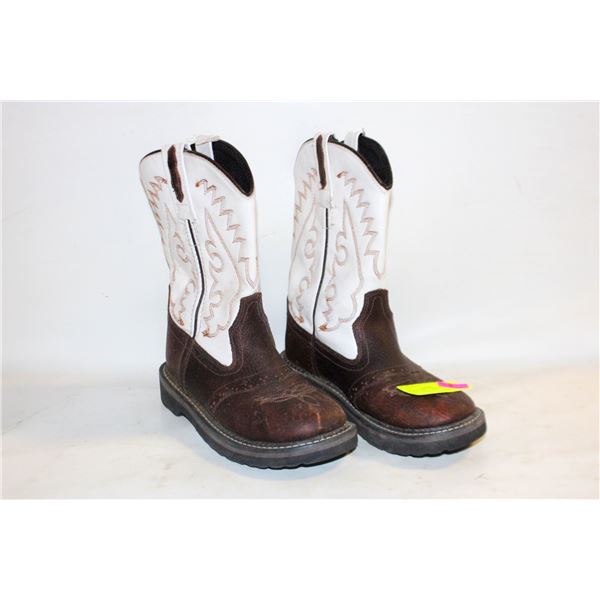 OLD WEST SIZE 10 KIDS COWBOY BOOTS-ESTATE