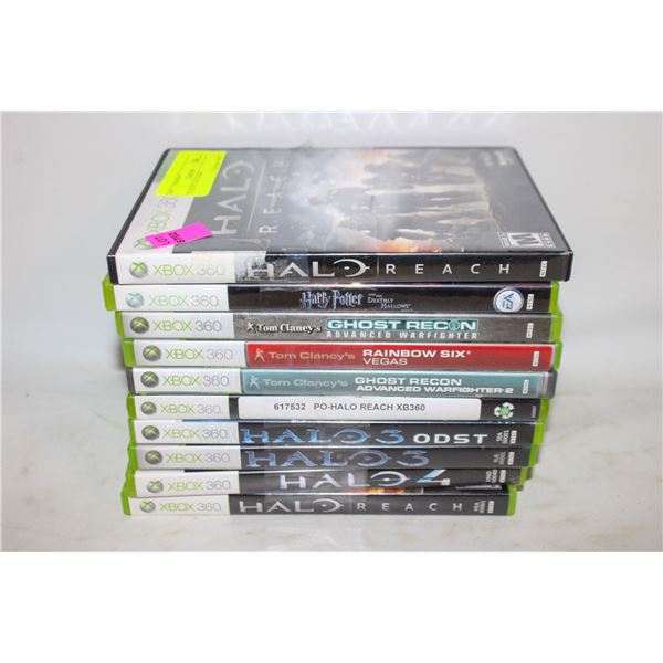 10 XBOX 360 GAMES