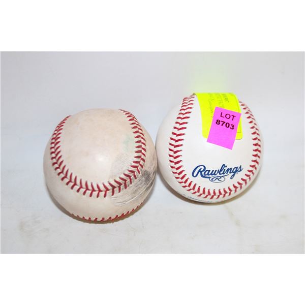 A PAIR OF OFFICIAL PACIFIC COAST LEAGUE BASEBALLS