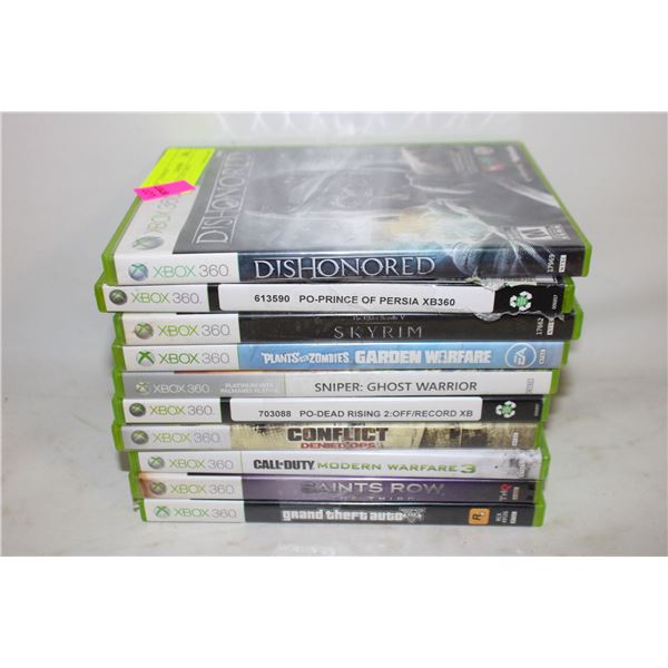 10 XBOX 360 GAMES