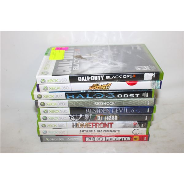 9 XBOX 360 GAMES