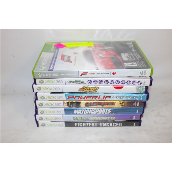 8 XBOX 360 GAMES